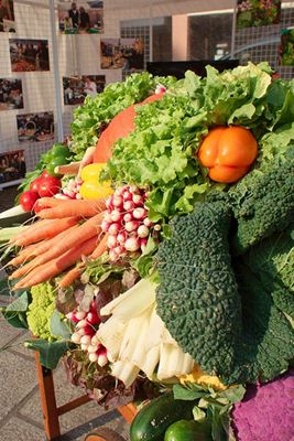 Banca de legumes. Foto Flickr @zigazou76 Banca de legumes