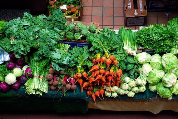 Banca de verduras. Foto Flickr @Paul Lowry Banca de verduras