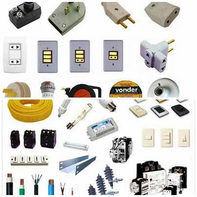 Materiais elétricos usados nas instalações residenciais e de comércio Materiais elétricos usados nas instalações residenciais e de comércio