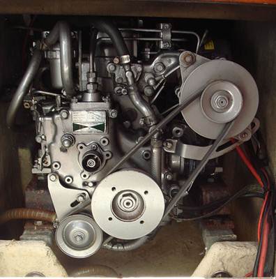 Motor marítimo a diesel. Foto Wikipedia @PHGCOM Motor marítimo a diesel