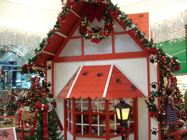 Decoração de natal no Shopping Uberaba.