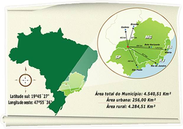 Mapa para quem comprar passagem para Uberaba Passagem para Uberaba