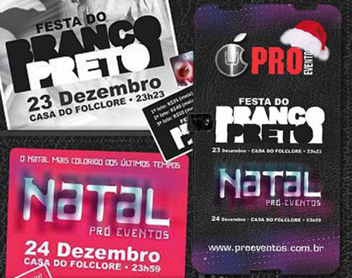 Combo - Festa Branco e Preto e Natal da Pró Combo - Festa Branco e Preto e Natal da Pró
