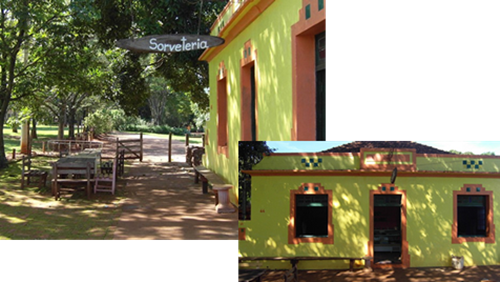 Sorveteria "Geladino" em Peirópolis Sorveteria “Geladino” em Peirópolis